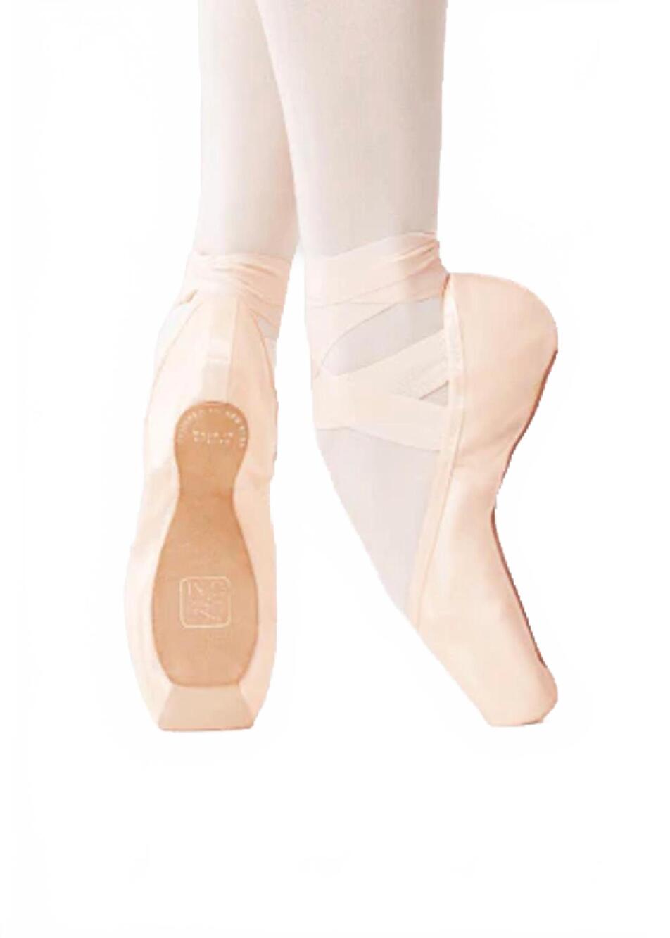 NEW GAYNOR MINDEN women's sculpted fit box 4 feather shank blue pointe shoe in p